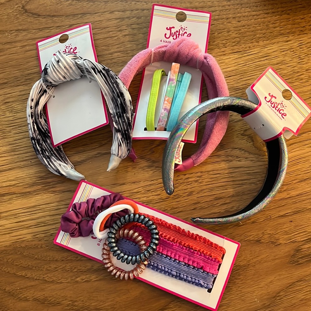 NWT Justice hair accessories